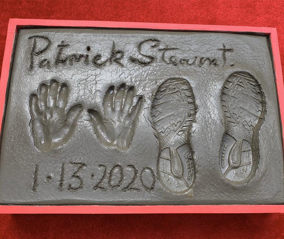 Patrick Stewart Handprint Ceremony