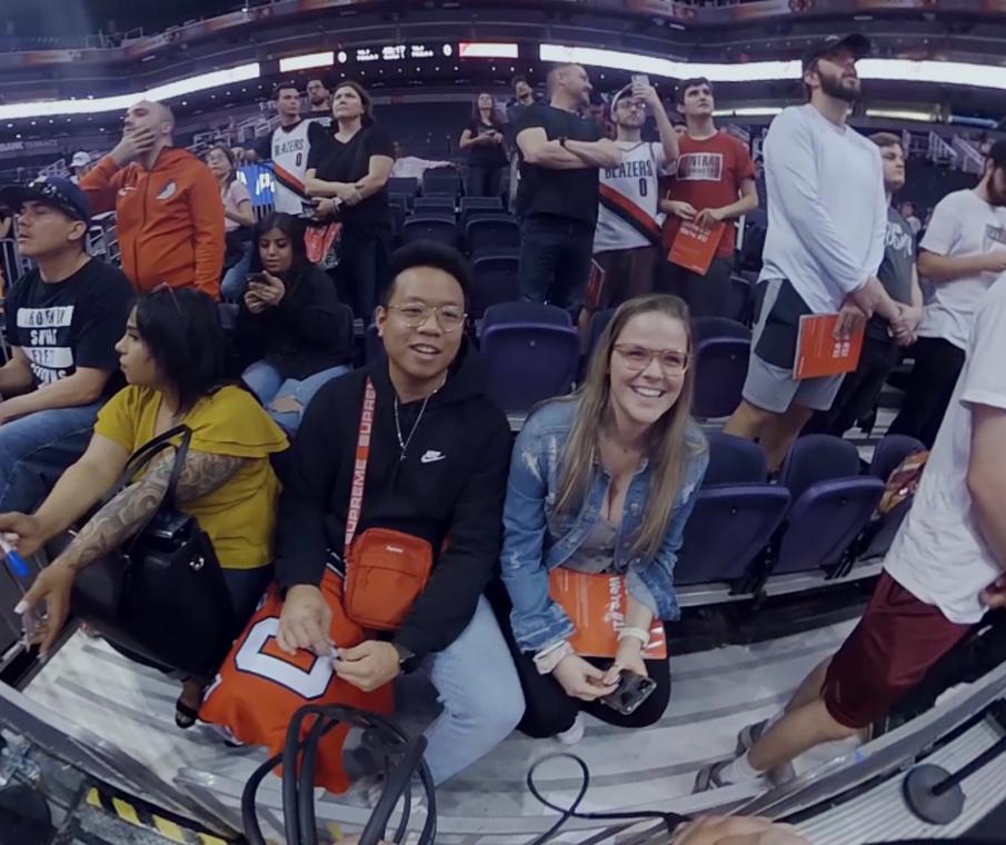 Suns vs Trail Blazers Fan Interview Part 1