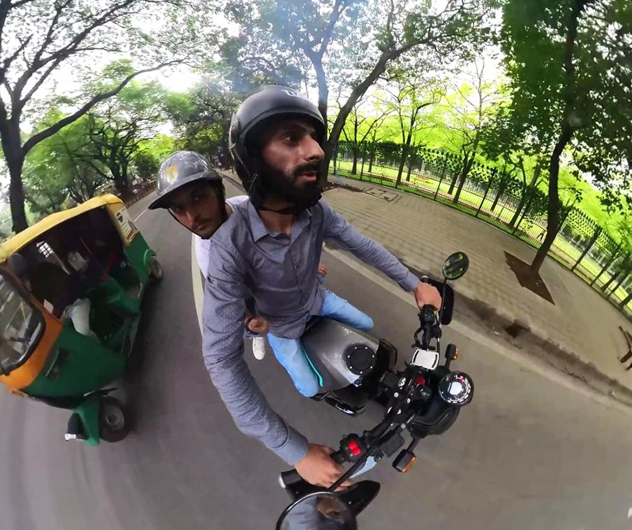  Riding through Bangalore City 